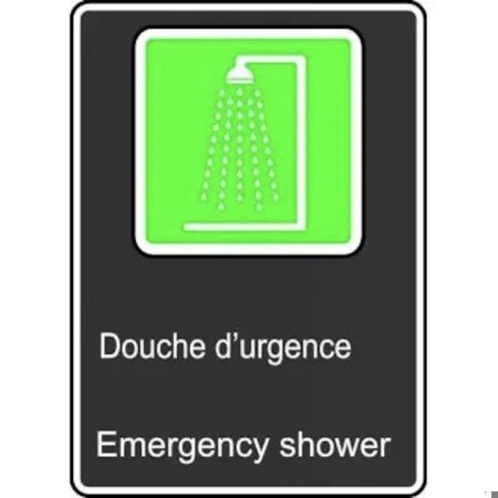 Accuform SAFETY SIGN EMERGENCY SHOWER 14 in  X FBMCSA947XT